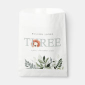 かわいいボホライオンの葉3rd赤ちゃんシャワー フェイバーバッグ (正面)