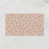 かわいいボホレインクラウドブックスベビー エンクロージャーカード (裏面)