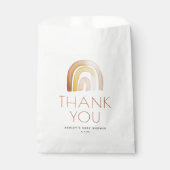 かわいいボホレインボーありがとう赤ちゃんシャワー フェイバーバッグ (正面)