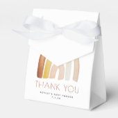 かわいいボホレインボーありがとう赤ちゃんシャワー フェイバーボックス (正面サイド)