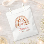 かわいいボホレインボーガールズファースト誕生日 フェイバーバッグ (クリップ留めされた状態)