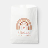 かわいいボホレインボーガールズファースト誕生日 フェイバーバッグ (正面)