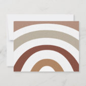 かわいいボホレインボーキッズステーショナリー ノートカード (裏面)