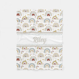 かわいいボホレインボーパターンキッズフリースブランケット フリースブランケット