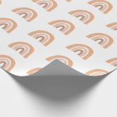 かわいいボホレインボーピンクパステル ラッピングペーパー (角)