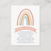 かわいいボホレインボーブックベビー エンクロージャーカード (正面)