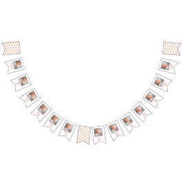 かわいいボホレインボー1st誕生日12ヶ月写真 バンティングフラッグ