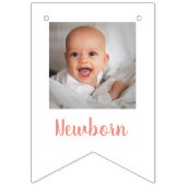 かわいいボホレインボー1st誕生日12ヶ月写真 バンティングフラッグ (第2の旗)