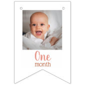 かわいいボホレインボー1st誕生日12ヶ月写真 バンティングフラッグ (第3の旗)