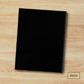 かわいいボホーラインアート花と蝶ホワイト ノートブック