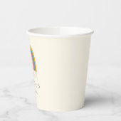 かわいいボホーレインボーシンプルベビーシャワーカスタム 紙コップ (左)