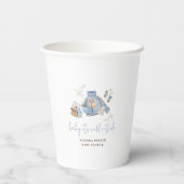 かわいいボホ冬の服おもちゃ女の子ベビーシャワー 紙コップ (裏面)