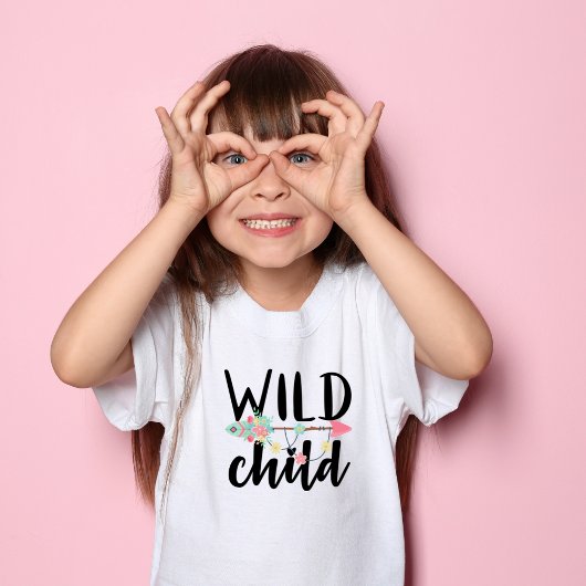 かわいいボホ反抗的な子ども幼児ガールズTシャツ トドラーTシャツ