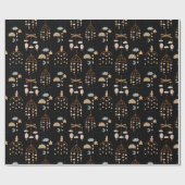 かわいいボホ玩具パターンイラストレーションキッズ ラッピングペーパー (フラット)