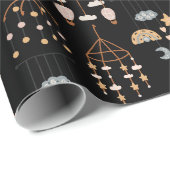 かわいいボホ玩具パターンイラストレーションキッズ ラッピングペーパー (ロールコーナー)