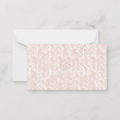 かわいいボホ虹の恋ハート本の赤ちゃんシャワー ノートカード (裏面)