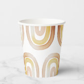 かわいいボホ虹男女兼用赤ちゃんシャワー 紙コップ (正面)