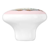 かわいいボホ オウル イラスト セラミックノブ (側面)