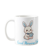 かわいいボボうさぎのグッドモーニング コーヒーマグ