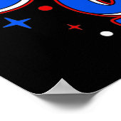 かわいいボリチャガールプエルトリコグリッターポスター ポスター (角)