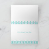 かわいいボート海波カスタム誕生日 カード (内部)