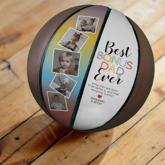 かわいいボーナスパパ父の日フォトバスケットボール バスケットボール