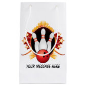 かわいいボーリングパーティースポーツバッグ スモールペーパーバッグ (正面)