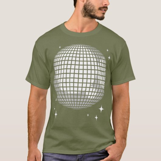 かわいいボールディスコ  面白いダンサー 70年代ダンス Tシャツ (正面)