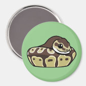 かわいいボールパイソンペットスネークスケッチ冷蔵庫用マグネット マグネット (正面/裏面)