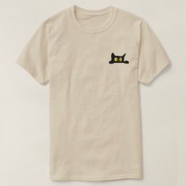 かわいいポケットキャットTシャツ | 面白い子猫の顔出しデザイン Tシャツ