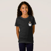 かわいいポケット忍者Iベクトルデザイン Tシャツ (正面フル)