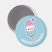 かわいいポスおもしろいシクル マグネット (正面/裏面)