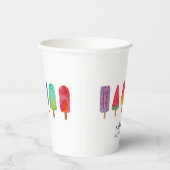 かわいいポスカラフルシクル誕生日パーティー 紙コップ (右)