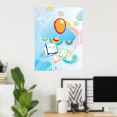 かわいいポスター ポスター (ホームオフィス)