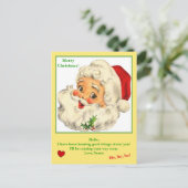 かわいいポストカードにサンタクロースからの手紙 ポストカード (スタンド正面)