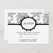 かわいいポストカードRSVP インビテーションポストカード (正面/裏面)