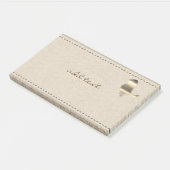 かわいいポスト金ゴールドバードリネンのポストとスタイル ポストイット (アングル)