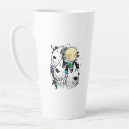 かわいいポッサム 月 面白いフクロネズミ カフェラテマグ