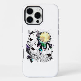 かわいいポッサム 月 面白いフクロネズミ iPhone 16 PRO MAXケース