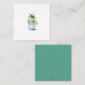 かわいいポッテッドサボテン植物ノートカード ノートカード (正面/裏面)