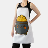 かわいいポット金ゴールド エプロン (インサイチュ)