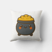 かわいいポット金ゴールド クッション (裏面)