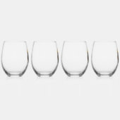 かわいいポット金ゴールド ステムなしワイングラス (右)