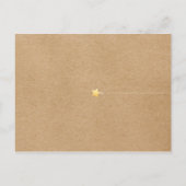 かわいいポップなルースト中性ベビーシャワー インビテーションポストカード (裏面)