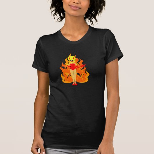 かわいいポップアートの悪魔のTシャツ Tシャツ (正面)