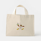 かわいいポップコーンアニメシェフダッキー(アヒルちゃん)カズートートバッグ ミニトートバッグ (裏面)