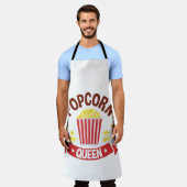 かわいいポップコーンクイーンズラバーガールズ エプロン (着用した状態)