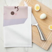 かわいいポップコーン キッチンタオル (四つ折り)