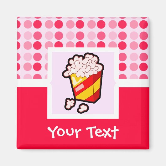 かわいいポップコーン マグネット (正面)