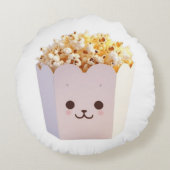 かわいいポップコーン ラウンドクッション (裏面)